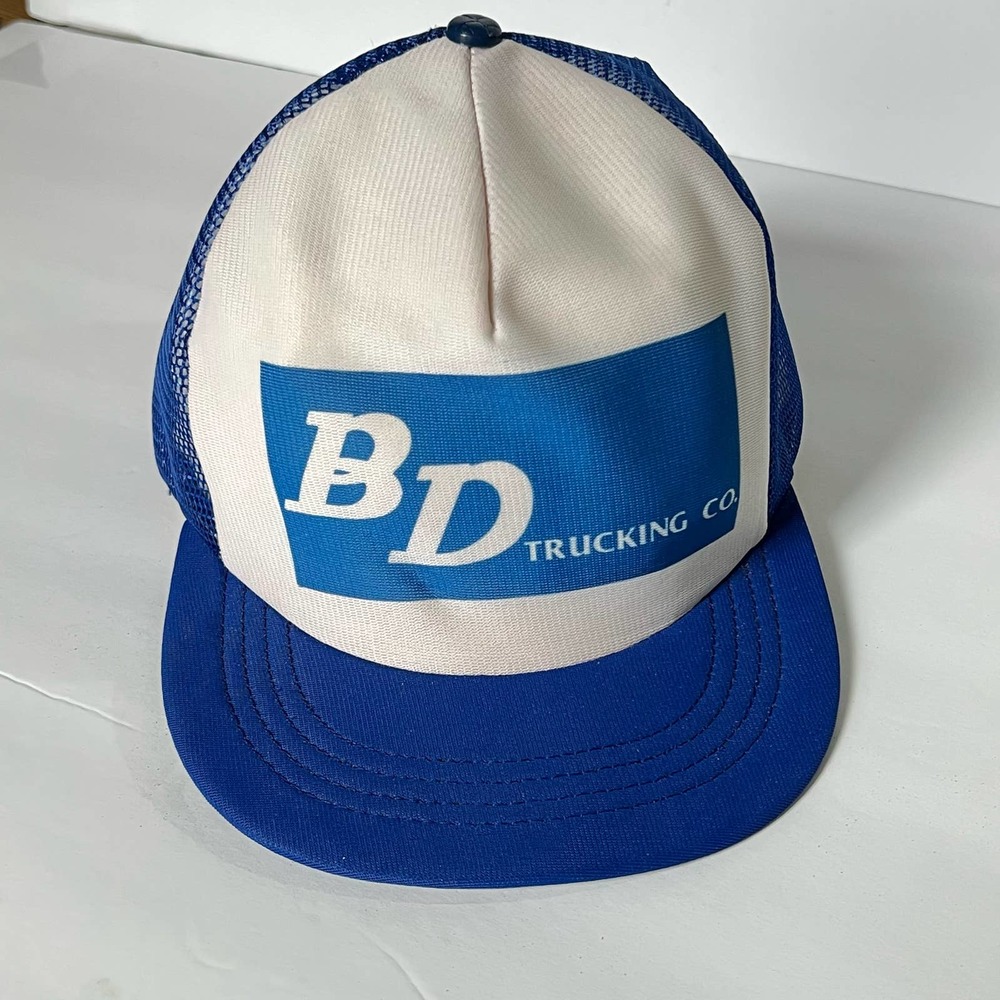 Vintage BD trucking company snap back trucker hat USA made
